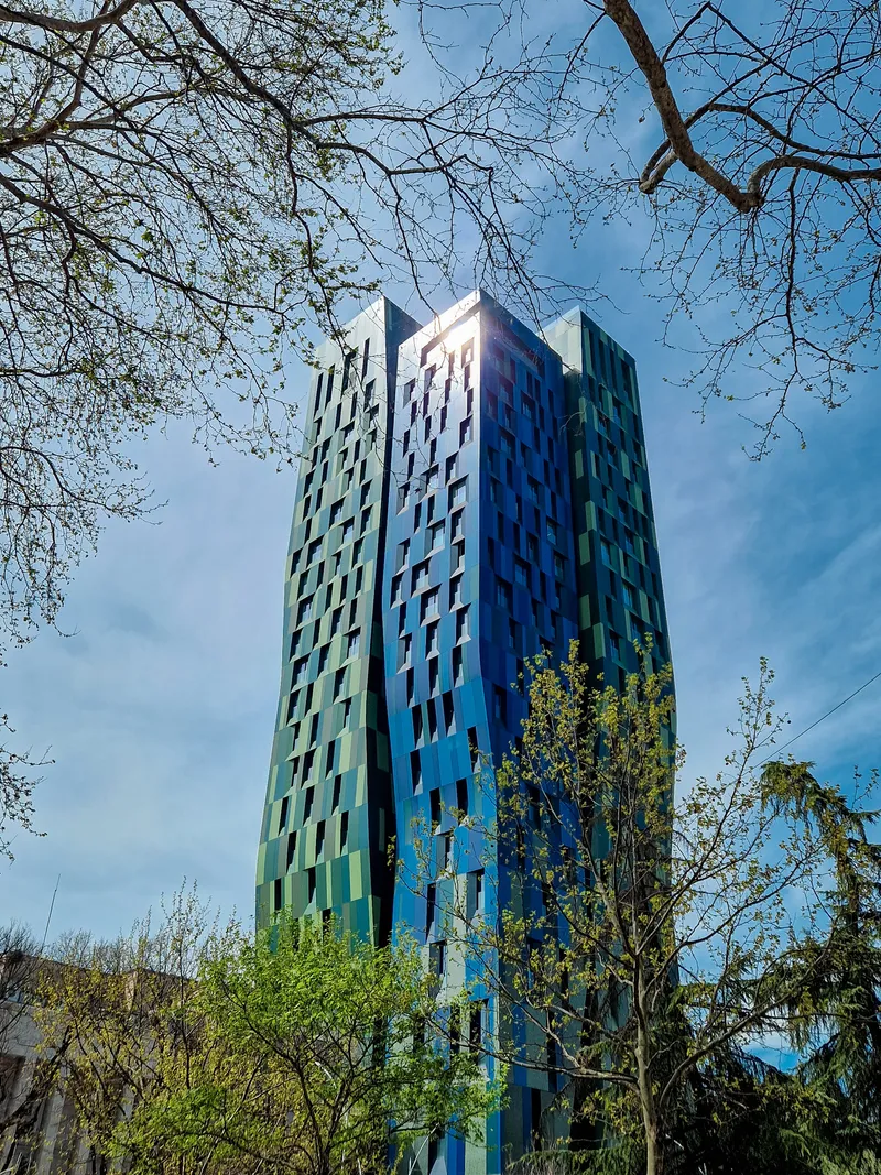 Blue Glass Spire