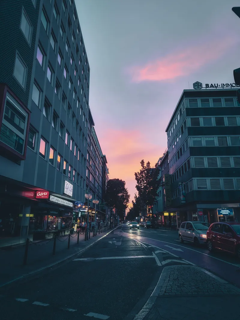 Dusk Between Buildings