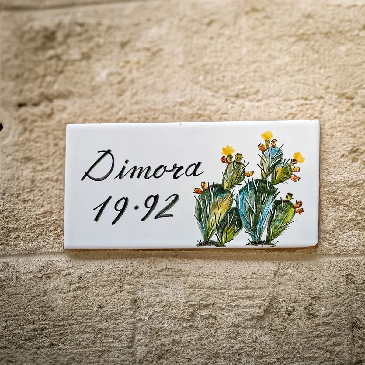 The Cactus Nameplate — Monopoli — Italy