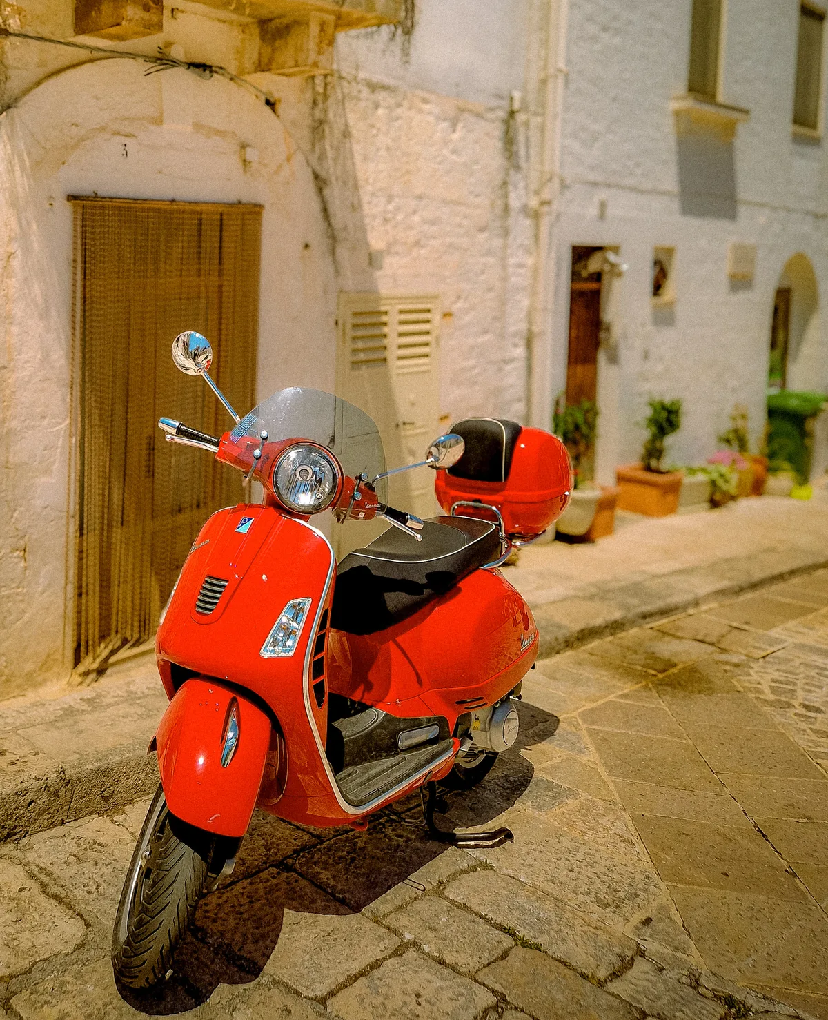 The Red Vespa — Alberobello — Italy