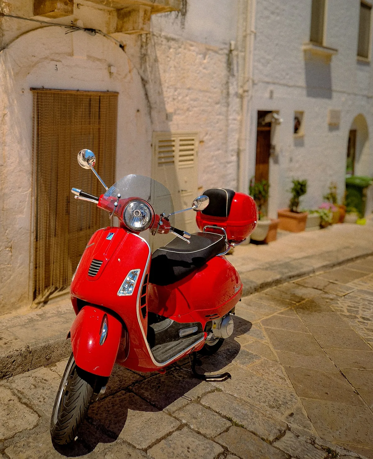 The Red Vespa — Alberobello — Italy