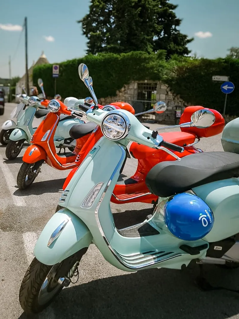 Vespas by the Trulli